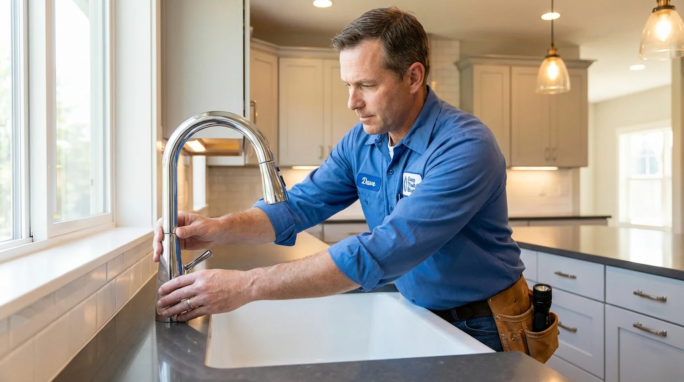 Kitchen faucet installation by Johns Plumbing LLC in The Colony