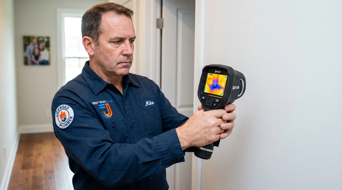 Thermal imaging leak detection by Johns Plumbing LLC in The Colony
